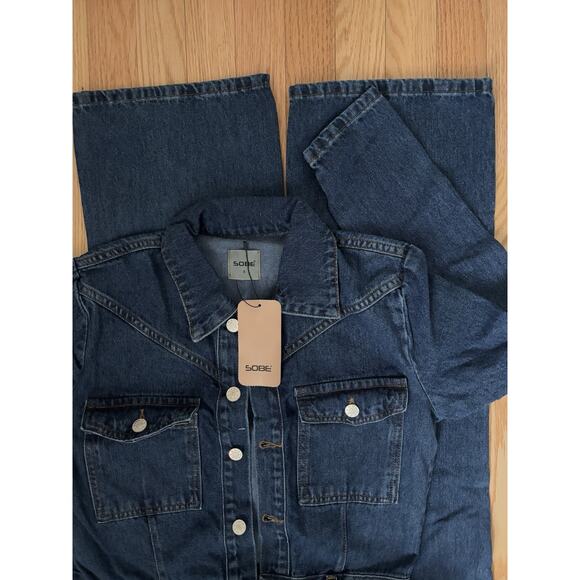 Sobe Pants - Women Denim Jumpsuit Premium Jean One Piece Outfit Casual Chic Overalls Romper